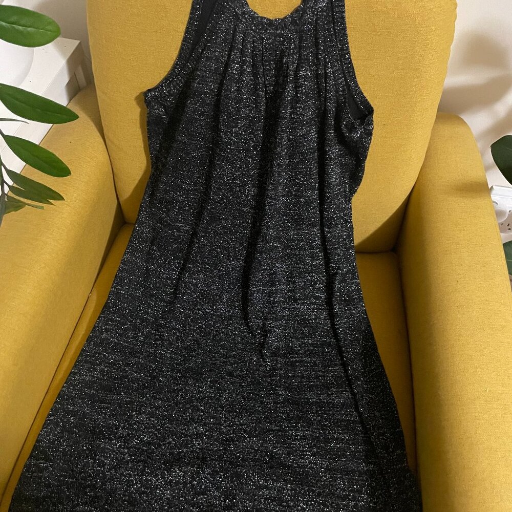 Mango Glittery Black Dress